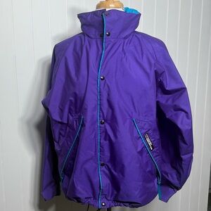 Vintage Coast Mountain Purple Shell Jacket 90s Outdoor Gorpcore Windbreaker Sm.